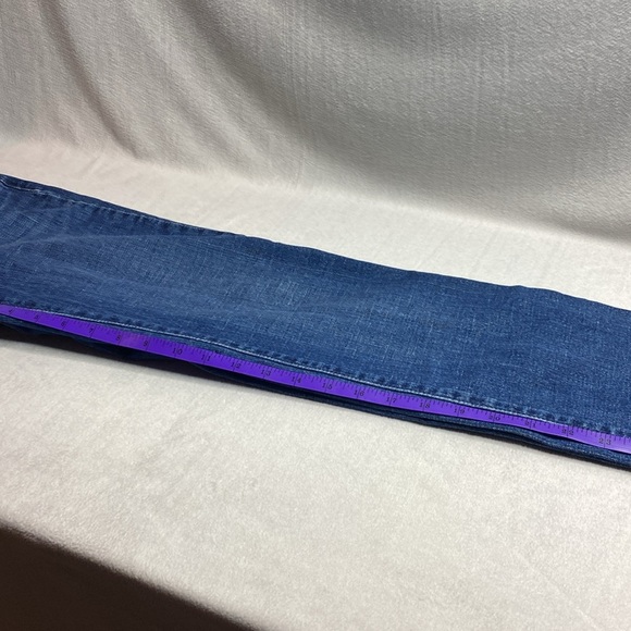 Levi's Bold Curve Classic Rise straight blue jeans size 0/25 - Picture 6 of 8
